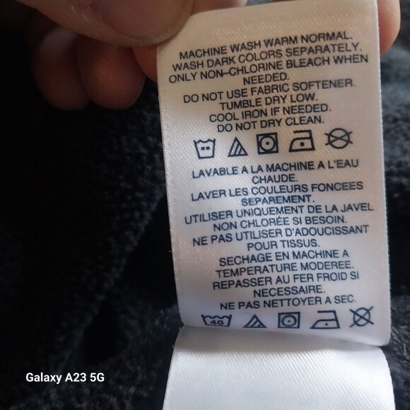 Lands End Mens 3XL/T Charcoal Gray Half-Zip Fleece Pullover Cozycore  Soft - Picture 5 of 6